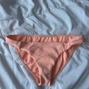 Billabong Peach Ribbed Bikini Bottoms